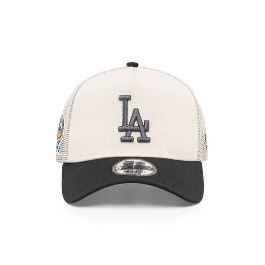 9FORTY A-Frame Trucker Los Angeles Dodgers Stone Snapback
