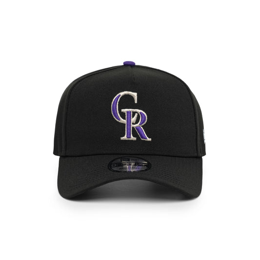 9FORTY A-Frame Colorado Rockies Basic Team Black Snapback