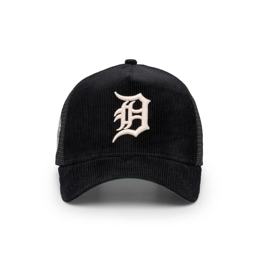 9FORTY A-Frame Trucker Detroit Tigers World Series Black Snapback