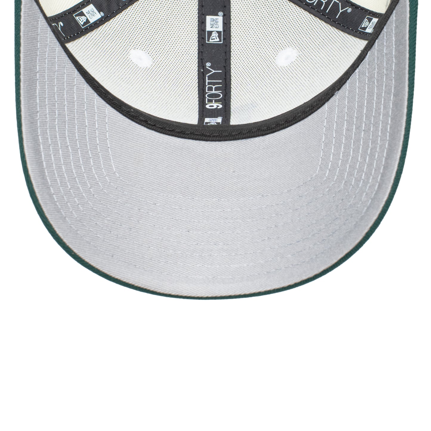9FORTY Los Angeles Dodgers World Series Champions 2024 2-Tone Dark Green Visor Chrome White Snapback