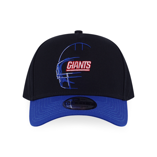 9FORTY A-Frame New York Giants NFL Oversized Black Blue Adjustable