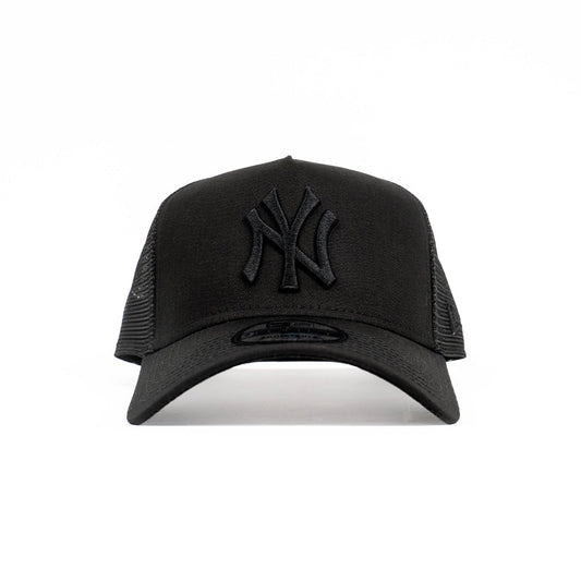 9FORTY A-Frame Trucker New York Yankees Black Snapback