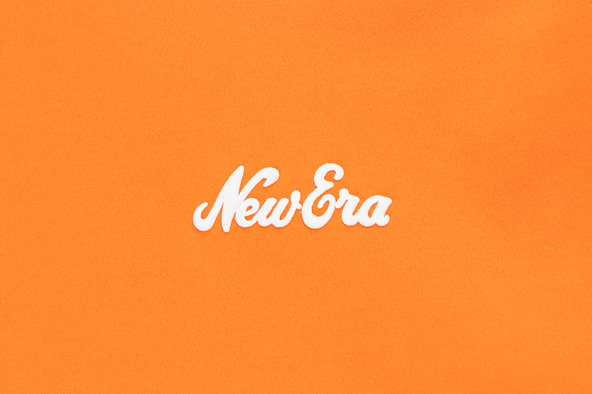 New Era Script Timeless Minimal Orange Long Sleeve T-Shirt