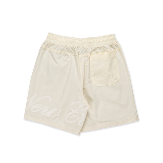 New Era Basic Chrome White Woven Shorts