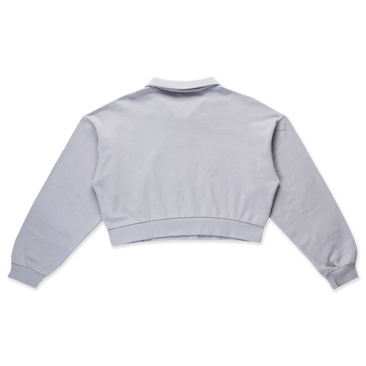 Women New Era Street Class Dolphin Gray Women Half Zip Sweatshirt