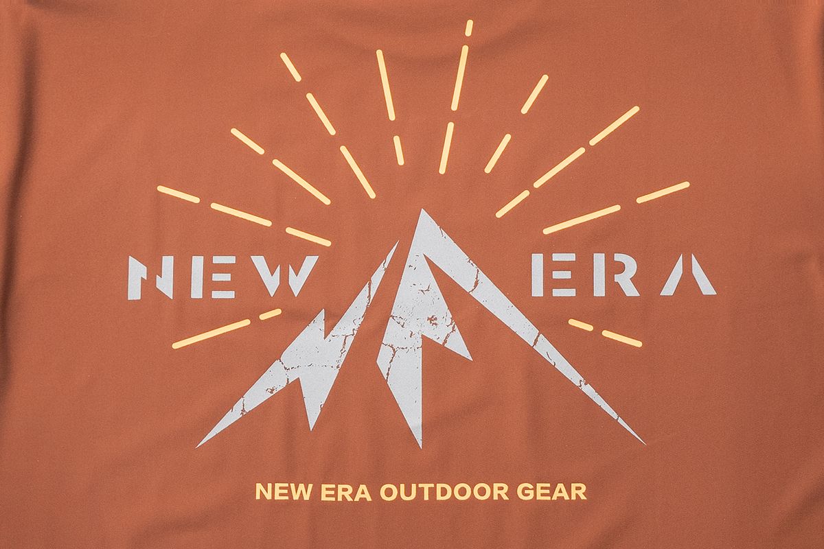 New Era Mountain Graphic Deep Auburn Brown Short Sleeve T-Shirt