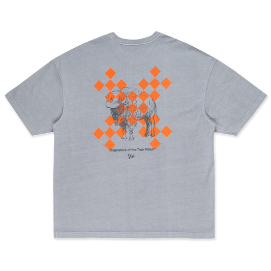 New Era Trail Runner Light Gray Oversized Short Sleeve T-Shirt