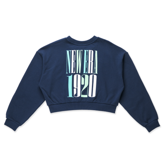 Women New Era 90S Vibe Oceanside Blue Crewneck Sweatshirt