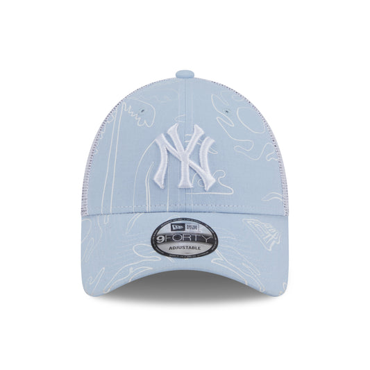 9FORTY Trucker New York Yankees Resort Soft Blue Adjustable