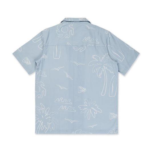 New Era Resort Soft Blue Woven Shirt