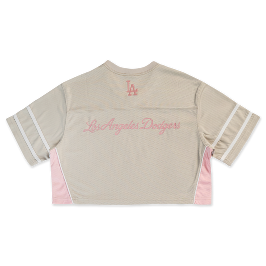 Women Los Angeles Dodgers Jelly Vintage Stone Cropped American Football Jersey