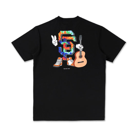 San Francisco Giants MLB Cartoon Black Short Sleeve T-Shirt