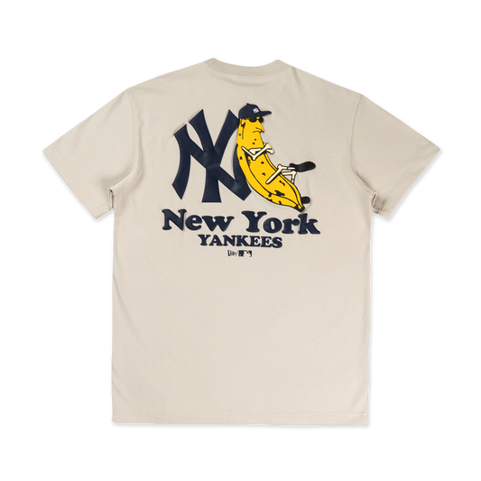 New York Yankees Banana Graphic Vintage Stone Short Sleeve T-Shirt