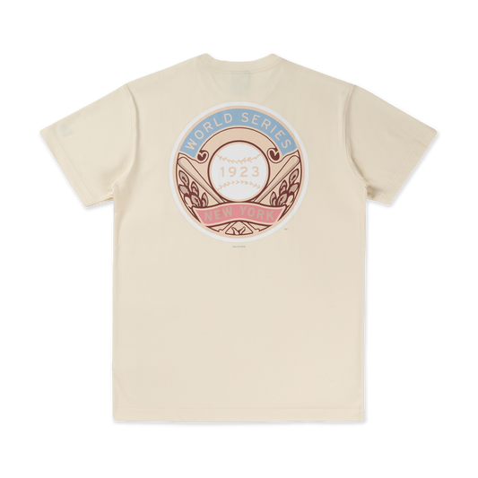 New York Yankees Stripes Chrome White Short Sleeve T-Shirt