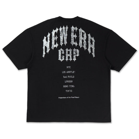 New Era Street Archived Black Oversized Short Sleeve T-Shirt