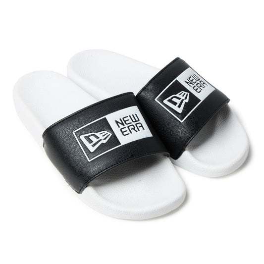 New Era Flag Logo White Black Slides