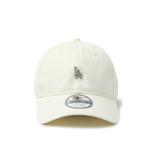 9TWENTY Los Angeles Dodgers Metal Logo Mini Chrome White Adjustable