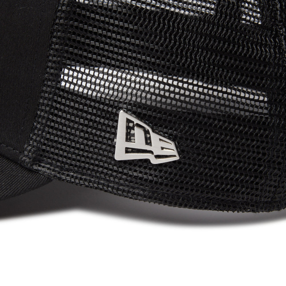 9FORTY A-Frame Trucker Metal Flag Black Silver Snapback