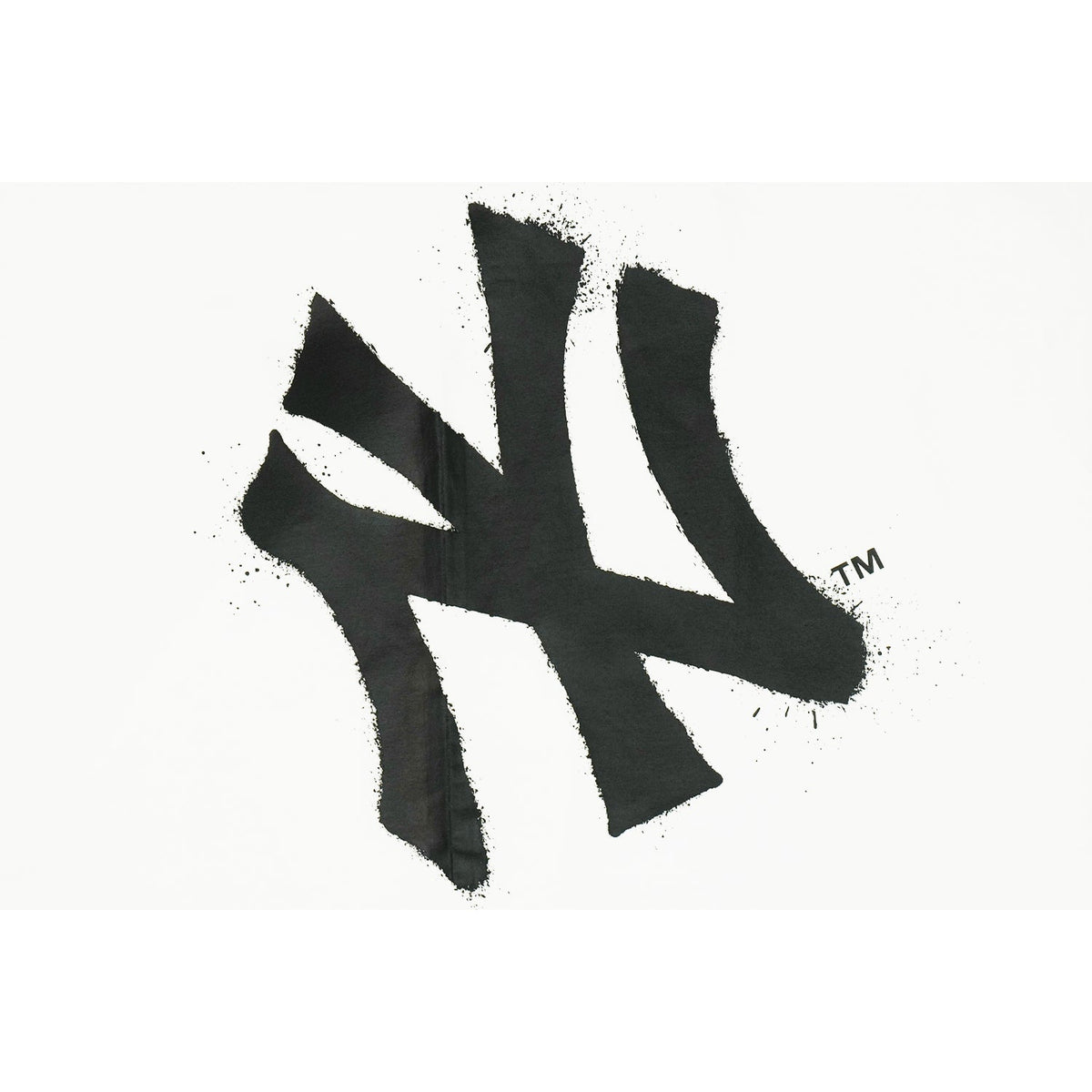New York Yankees Spray Paint White Short Sleeve T-Shirt