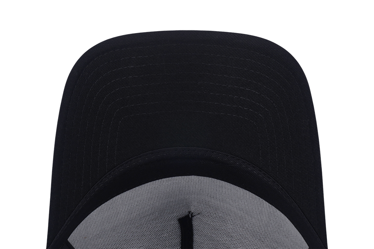 9FORTY A-Frame Trucker License Plate Black Adjustable