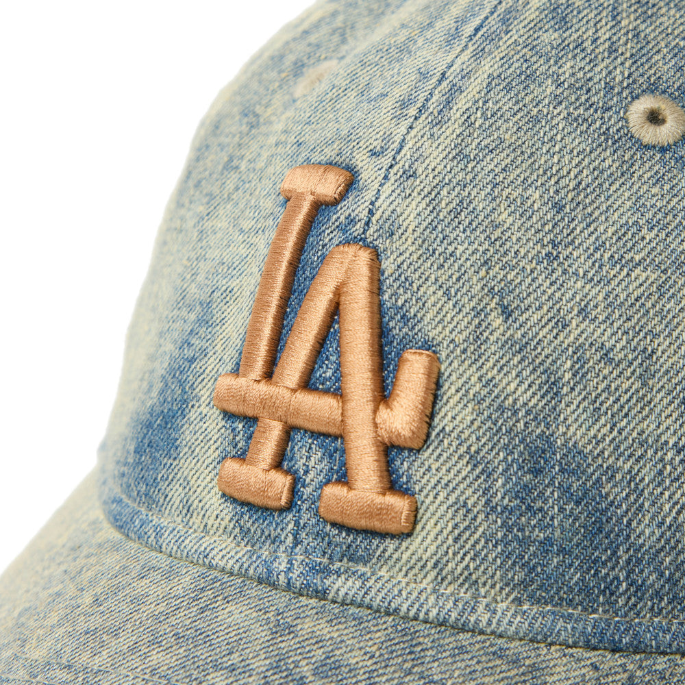 9TWENTY Los Angeles Dodgers Over Dye Denim Navy Adjustable
