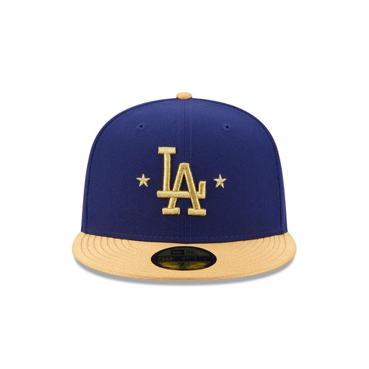 59FIFTY Los Angeles Dodgers MLB Gold Sidepatch Royal Blue Fitted