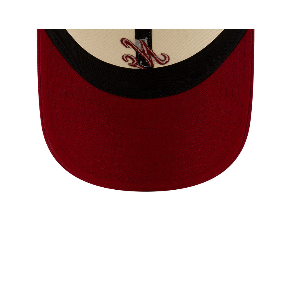 9TWENTY New Era 2-Tone Hero Red Visor Chrome White Adjustable