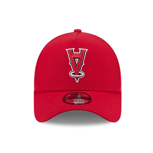 9FORTY A-Frame Los Angeles Angels Upside Down Red Snapback