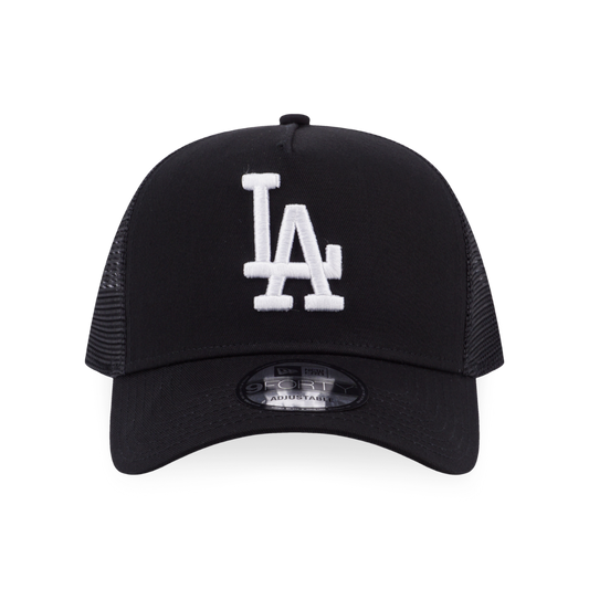 9FORTY A-Frame Trucker Los Angeles Dodgers Black Snapback