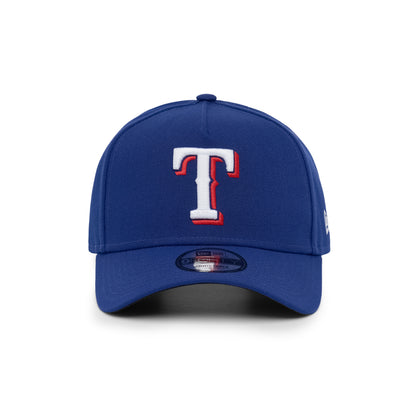 9FORTY A-Frame Texas Rangers Basic Team Dark Royal Snapback