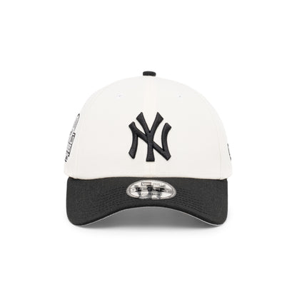 9FORTY New York Yankees World Series 2024 2-Tone Black Visor Chrome White Snapback