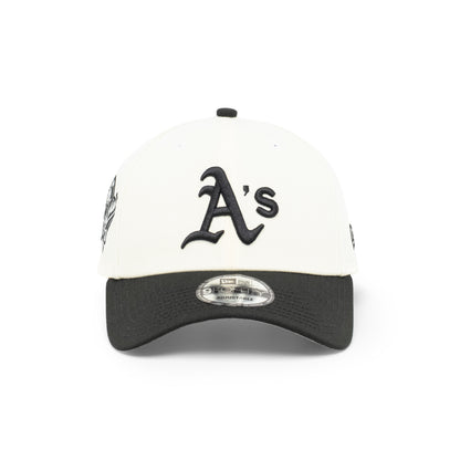 9FORTY Oakland Athletics World Series 1989 2-Tone Black Visor Chrome White Snapback