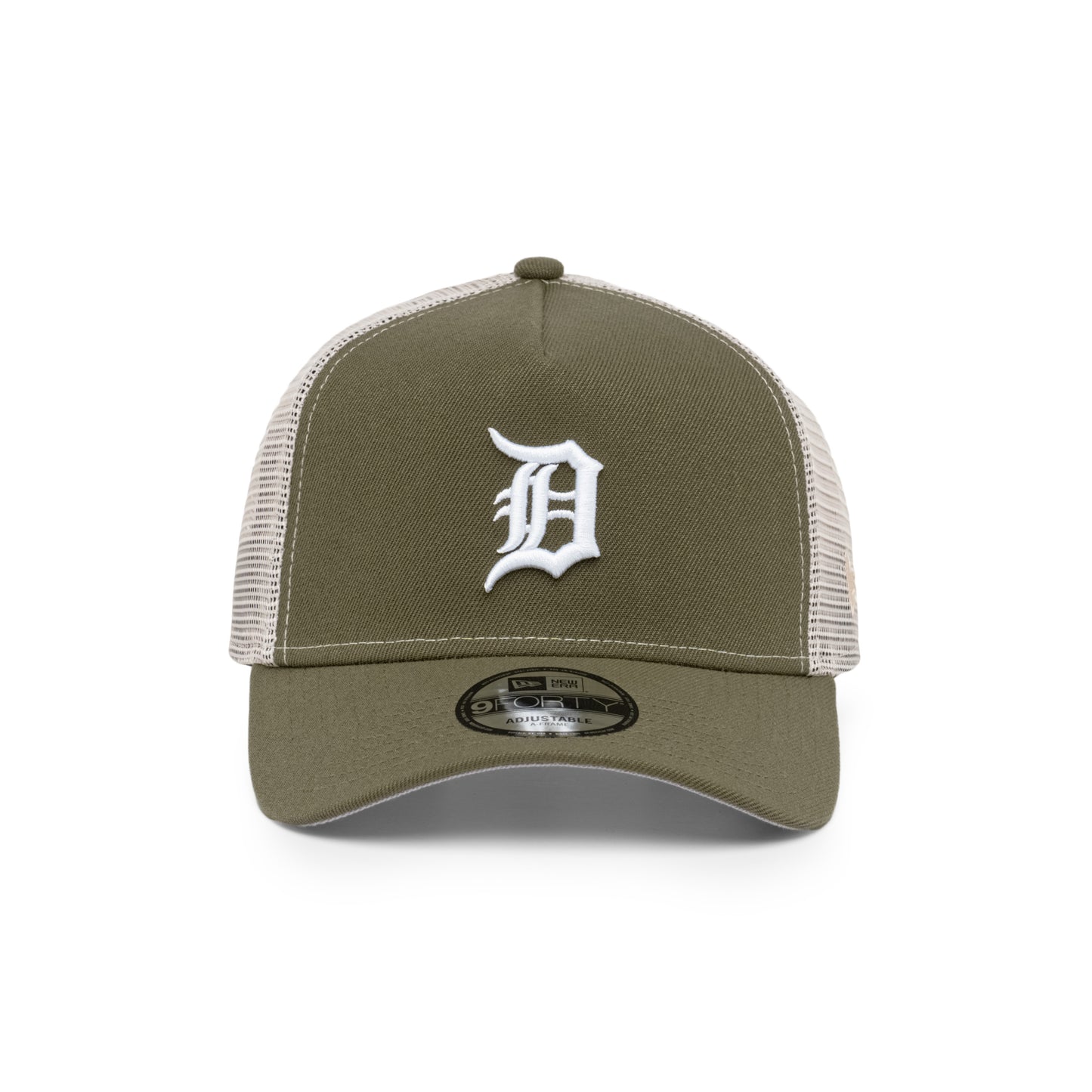 9FORTY A-Frame Trucker Detroit Tigers New Olive Snapback