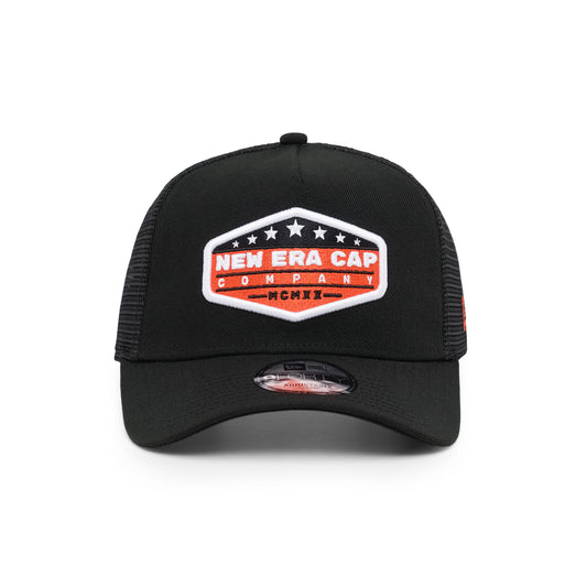 9FORTY A-Frame Trucker New Era Company Black Snapback