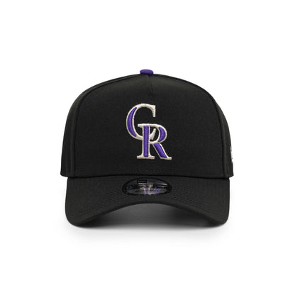 9FORTY A-Frame Colorado Rockies Basic Team Black Snapback