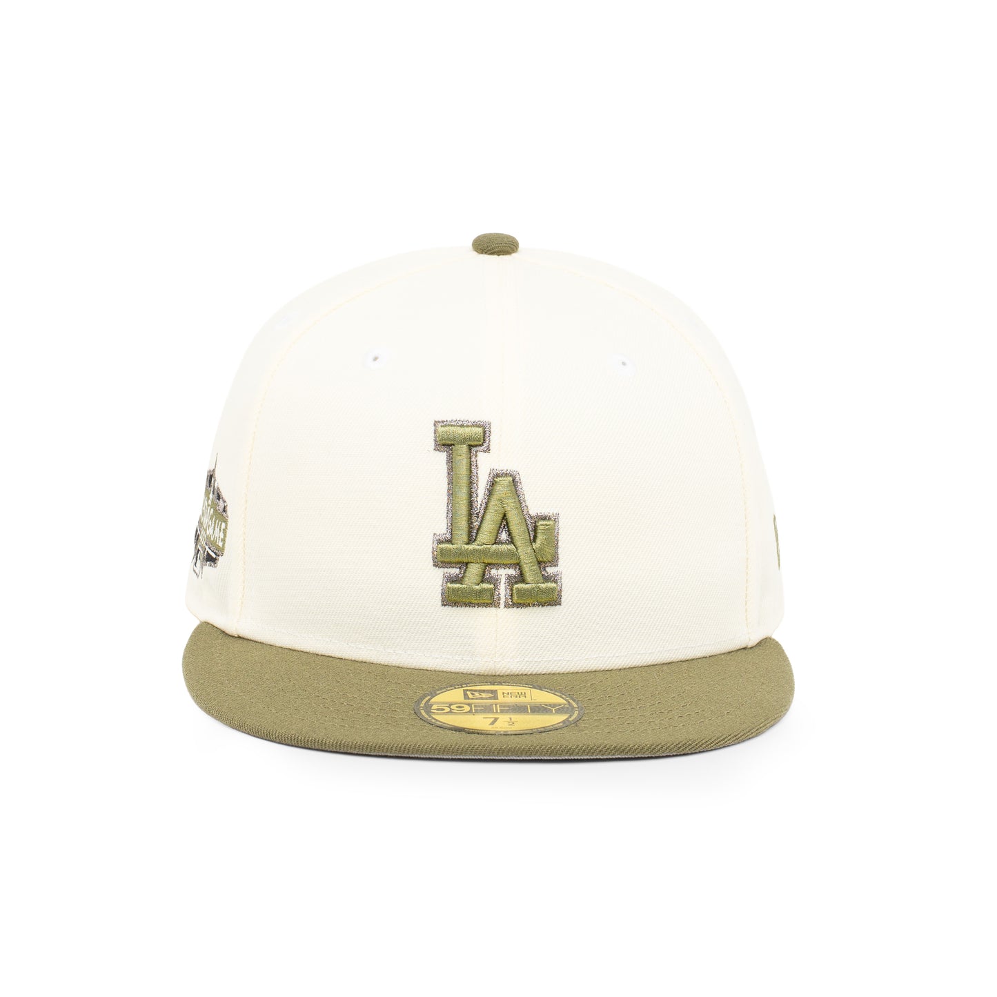 59FIFTY Los Angeles Dodgers All Star Game 2-Tone New Olive Visor Chrome White Fitted