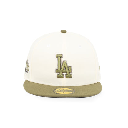 59FIFTY Los Angeles Dodgers All Star Game 2-Tone New Olive Visor Chrome White Fitted