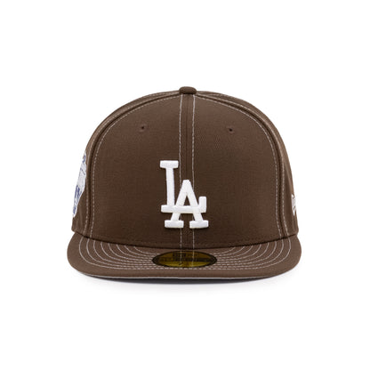 59FIFTY Los Angeles Dodgers Back To Back World Series Champs Walnut Fitted