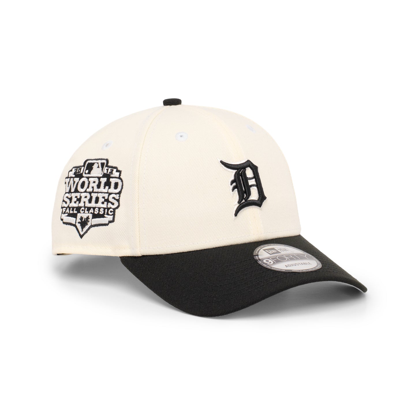 9FORTY Detroit Tigers World Series Fall 2012 Classic 2-Tone Black Visor Chrome Whit Snapback