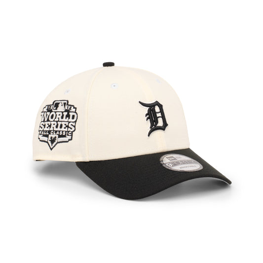 9FORTY Detroit Tigers World Series Fall 2012 Classic 2-Tone Black Visor Chrome Whit Snapback
