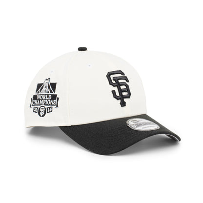9FORTY San Francisco Giants World Champions 2014 2-Tone Black Visor Chrome White Snapback