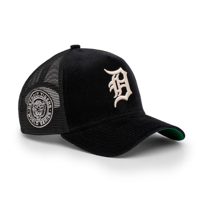 9FORTY A-Frame Trucker Detroit Tigers World Series Black Snapback