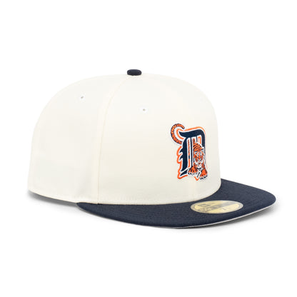 59FIFTY Detroit Tigers 2-Tone Navy Visor Chrome White Fitted