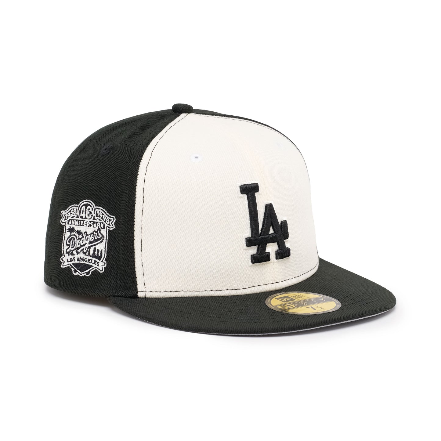 59FIFTY Los Angeles Dodgers 40th Anniversary Chrome Black Fitted