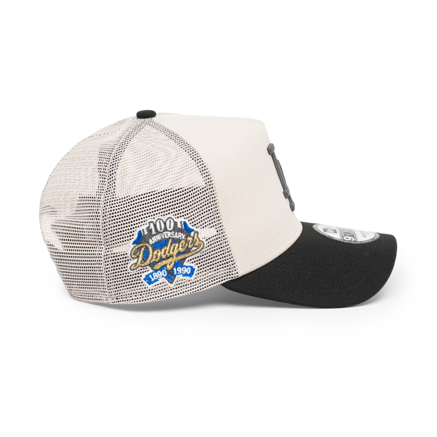 9FORTY A-Frame Trucker Los Angeles Dodgers Stone Snapback