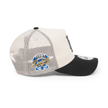 9FORTY A-Frame Trucker Los Angeles Dodgers Stone Snapback