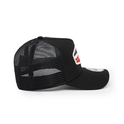 9FORTY A-Frame Trucker New Era Company Black Snapback