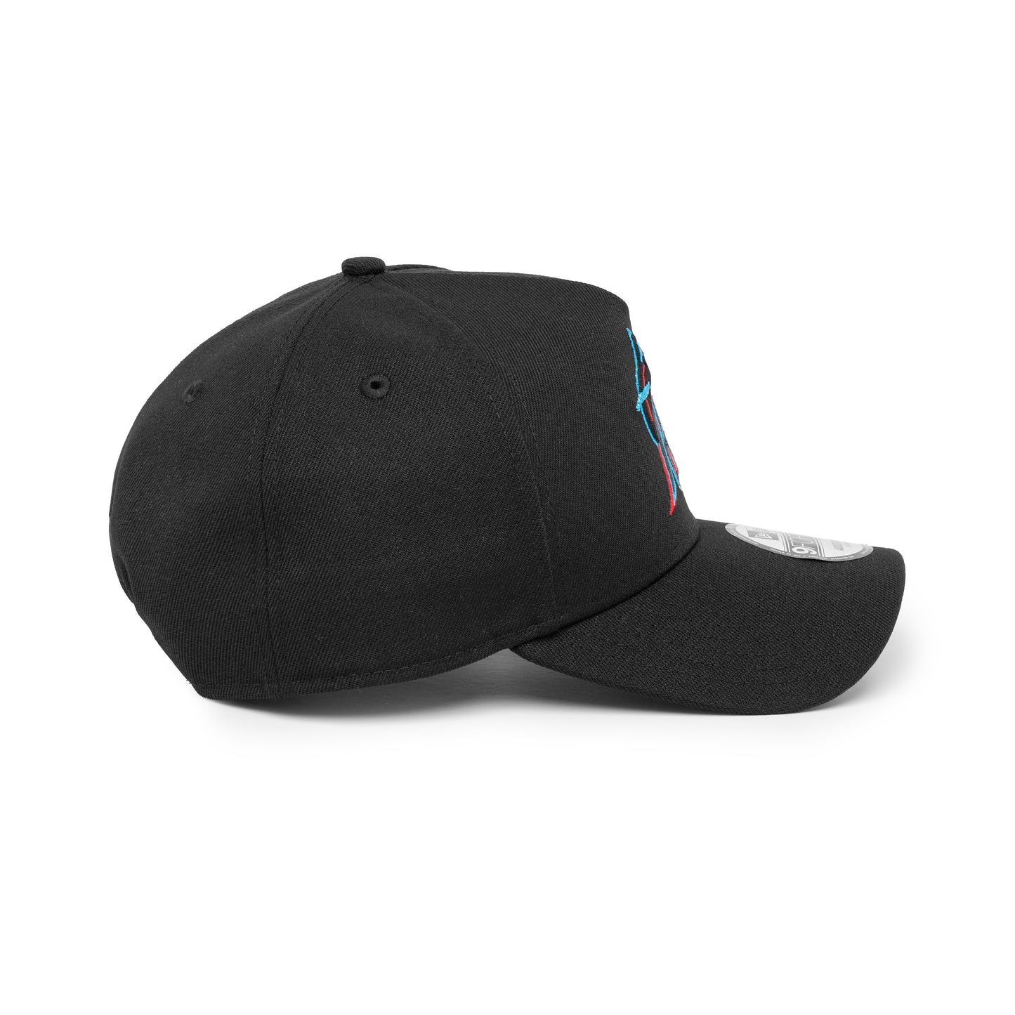 9FORTY A-Frame Miami Marlins Black Snapback