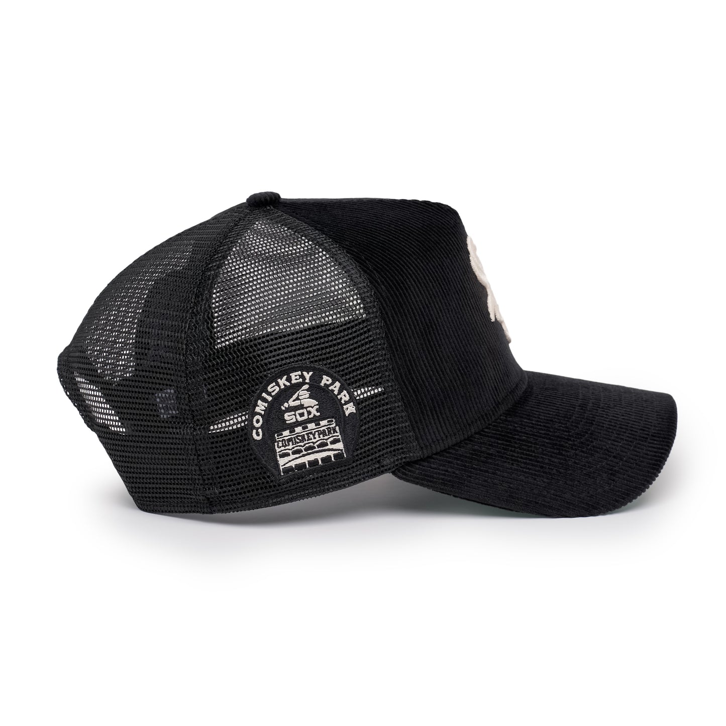 9FORTY A-Frame Trucker Chicago White Sox Comiskey Park Black Snapback
