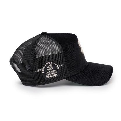 9FORTY A-Frame Trucker Chicago White Sox Comiskey Park Black Snapback